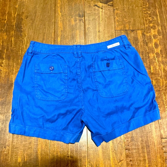 Level 99 for Anthropologie Royal Blue 100% cotton shorts Women’s Size 31 - Picture 3 of 8